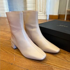 J. Crew Cream Heeled Boots new 6.5